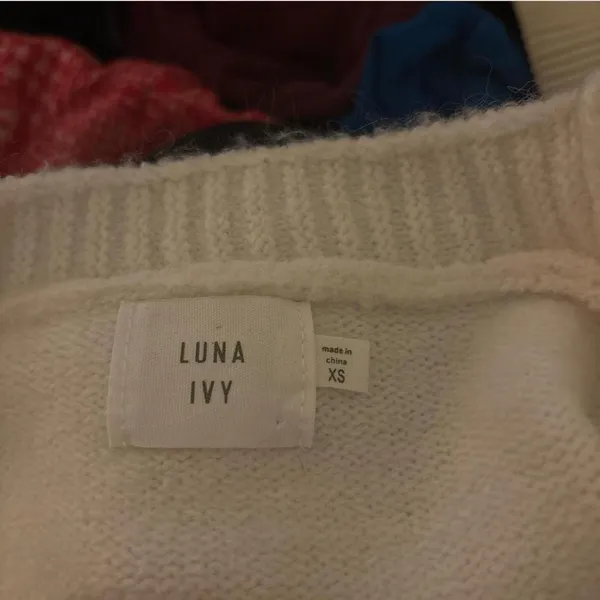 Cardigan with bows! White Size XS - Image 4