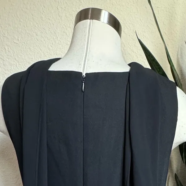 Vintage Liz Claiborne Night Black‎ Beaded Cocktail Dress Size 8 - Image 9