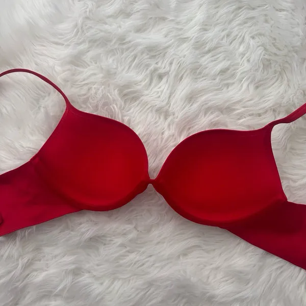 Skims Ultimate Pushup Plunge Bra Cayenne Size 32D - Image 7