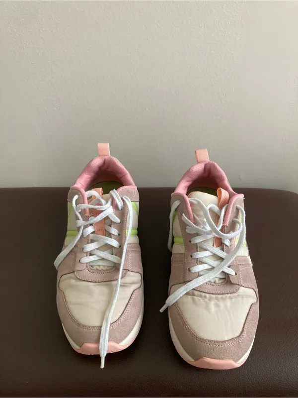 Vionic Blush Pink & Lime Green Accent Women's Sneakers - Image 5