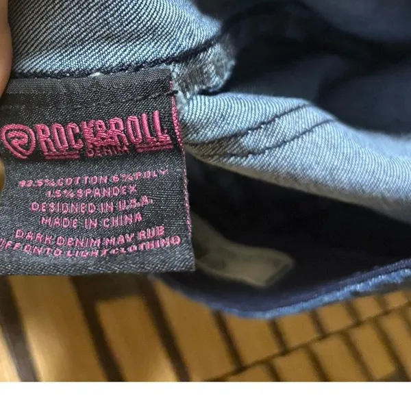 Rock N Roll‎ Pull On Flare Jeans Size 26x34 - Image 8