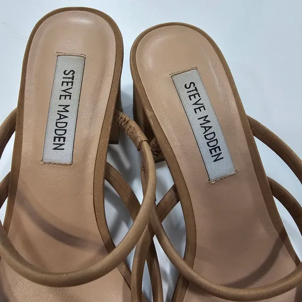 Steve Madden Effie Sandal in Tan Nubuck - Image 4