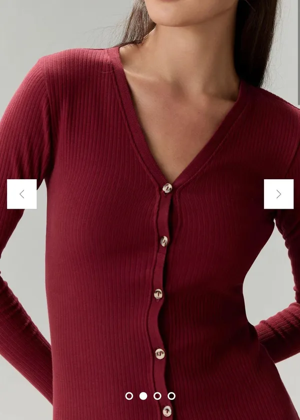 Anthropologie Red Midi Sweater Dress - Image 2