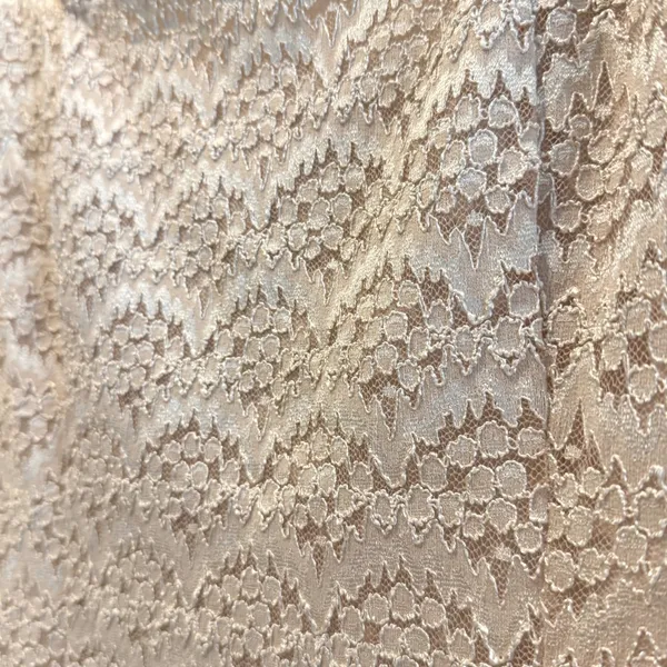 E.C. Designs Cream Lace‎ Tank Top Sleeveless Square Neck Lined USA Made XL - Image 2