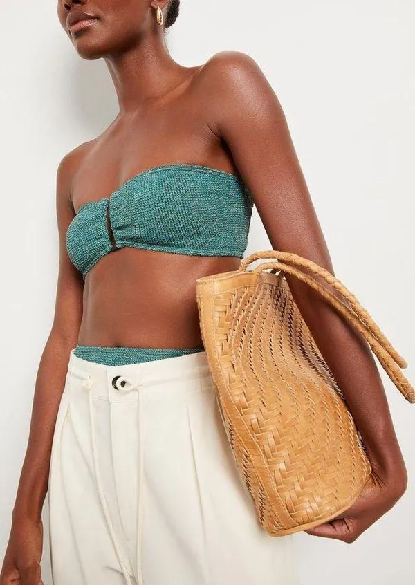 BOND EYE Blake Bikini Set in Bottle Green Lurex Size M - Image 2