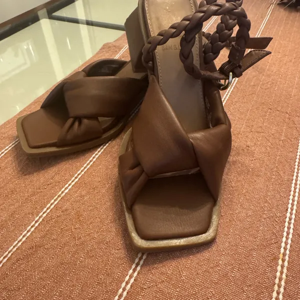Sam & Libby Tan Braided Knot Sandals - Image 5