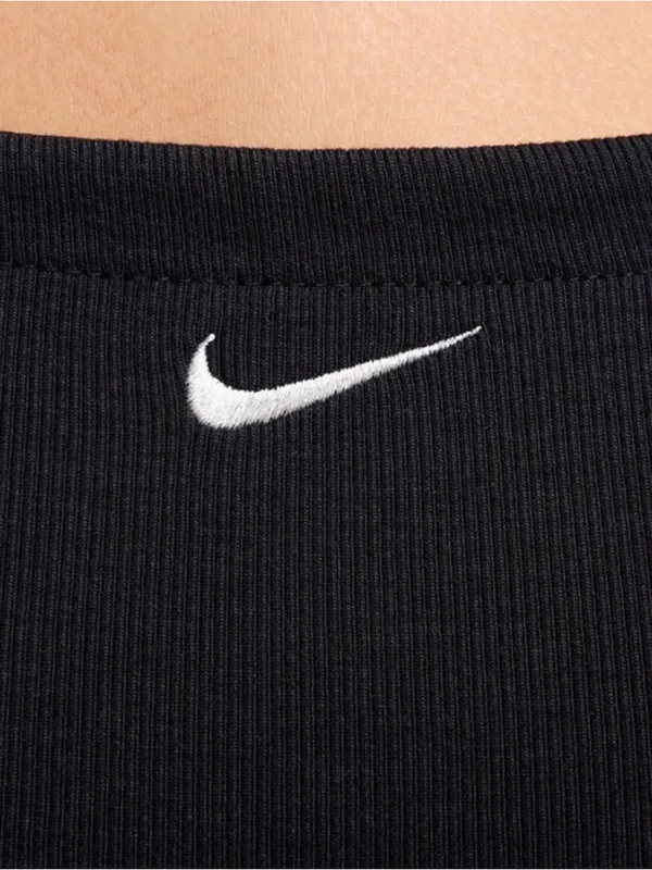 Nike Black Spaghetti-Strap Mini Dress with Swoosh - Image 4