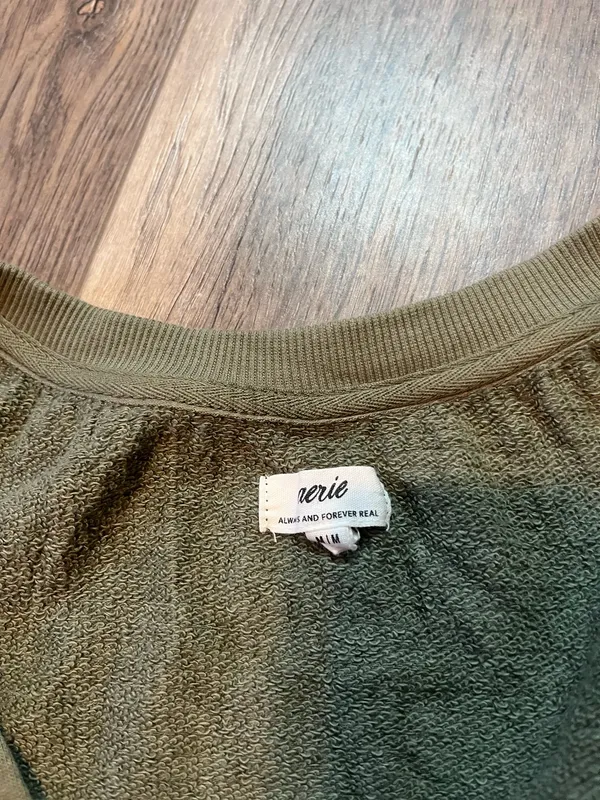 Aerie Easy Street Sweatshirt in Olive Green - Image 5