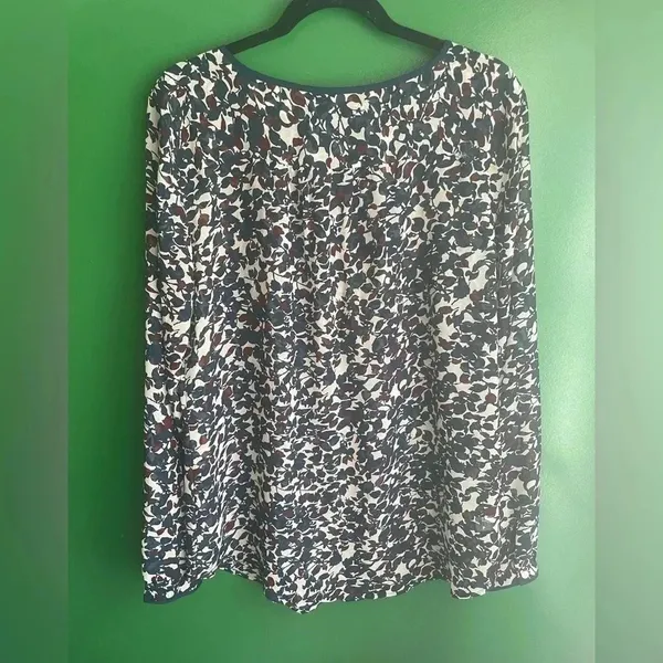 LOFT CLEARANCE Sheer Blouse Large Tall Dressy‎ Work Shirt - Image 4