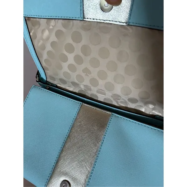 Kate Spade Teal AND gold crossbody bag - Image 2