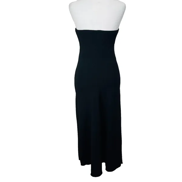 See You Monday Strapless Sheath Black Dress Sz M LBD Classic‎ Elegant Wedding - Image 3