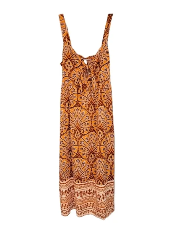 Knox Rose boho western Wide Strap Sleeveless A-Line Dress S - Image 2