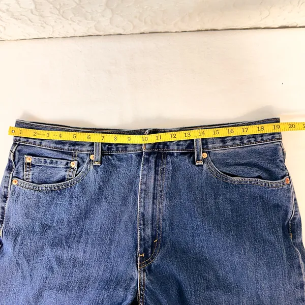 Levi's 550 Men's Jeans Size 38/30 Medium Blue Wash Straight Leg Cotton Classic - Image 4