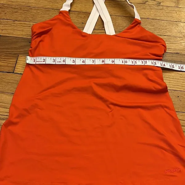 ‎Patagonia Orange Pink Crisscross Back Workout Tank Top M - Image 7