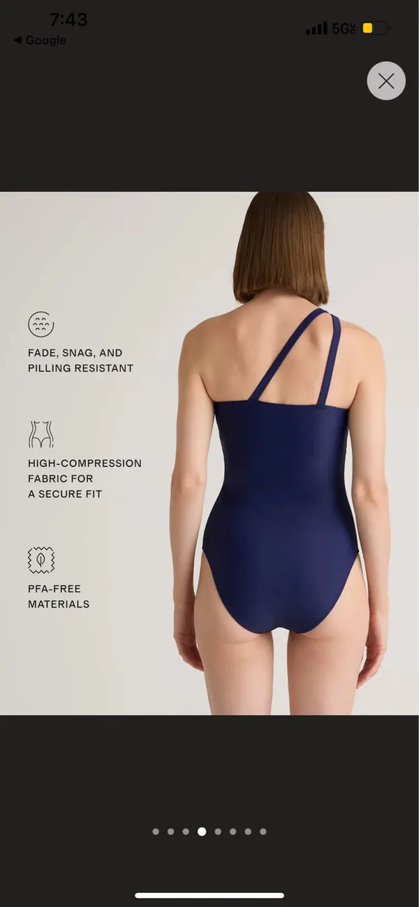 Quince New Showpo Italian One Shoulder One-Piece Swimsuit Size Small - Image 6