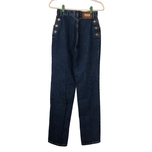 Lawman Jeans Size 5 Blue Western World Class Denim Jeans 5 90s Slim Vintage - Image 4
