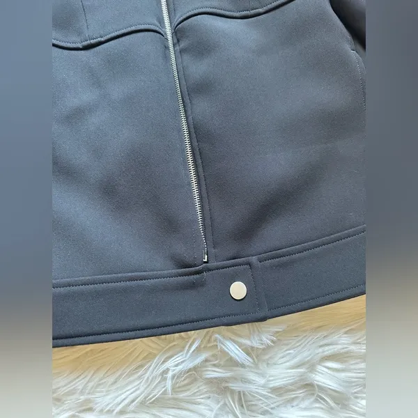 ZARA neoprene zip jacket - Image 5