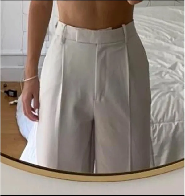 ZARA Ecru Work Pants - Image 4