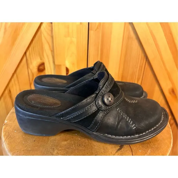 Clark’s Artisan 62387 Mill River Black Slip On Mule shoes Women's US Size 7 M - Image 3