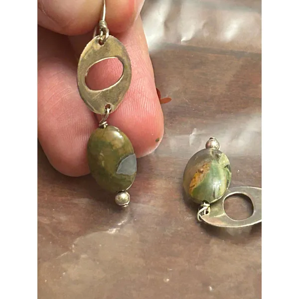 925 sterling silver earrings 3.51g h87 - Image 2
