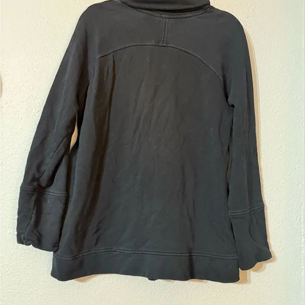 Saint & Sofia Cosy Rollneck Elegant Black Cowl Neck Sweater Size 14 - Image 4