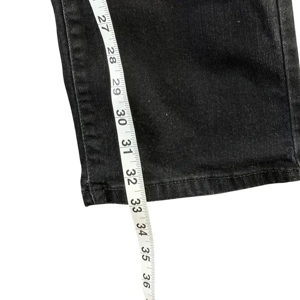 Levis 505 Straight Leg Jeans Womens 10 Long Black‎ Mid Stretch Classic Timeless - Image 8