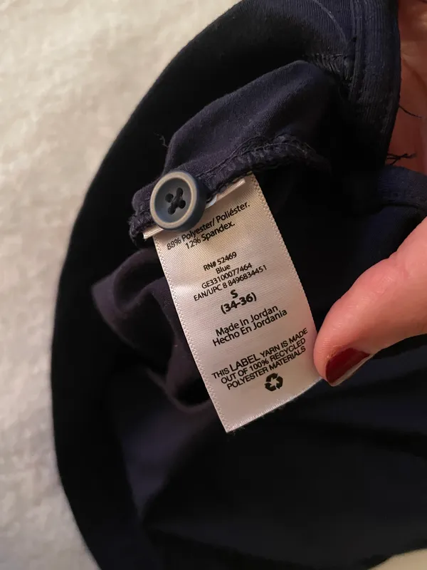 George Polo Shirt Navy Size Small - Image 7