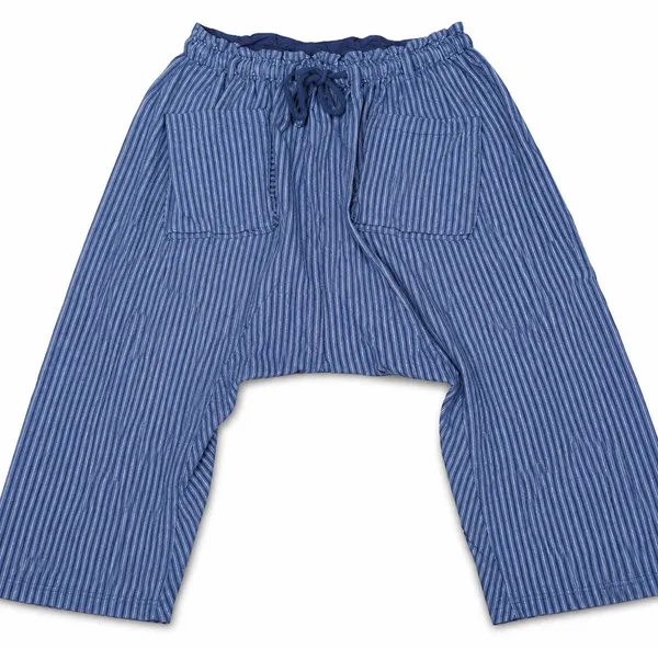 Free People Runyon Oversized Stripe Pants Womens xl Blue Striped Harem Festival - Image 3
