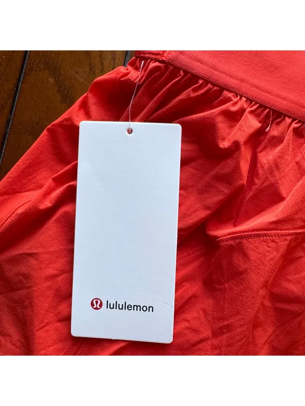 Lululemon License to Train Super High Rise Short 3.5" Cherry Ember XL/12 NWT - Image 3