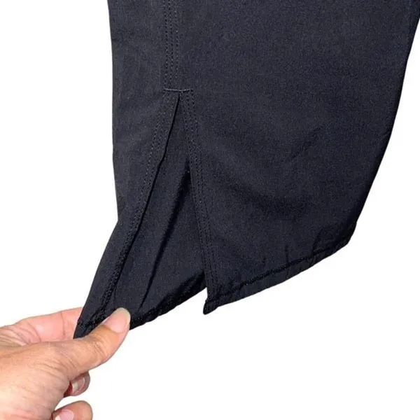 Lululemon Womens High‎ Rise Flat Front Pull-On Wide Leg Crop Pants Black Size 2 - Image 4