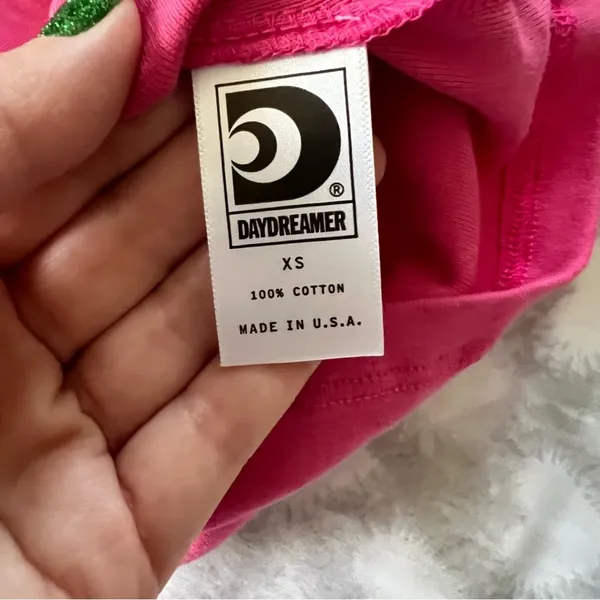 NWT Daydreamer Hook‎ and Eye Barbie Pink Punk Y2K Babydoll Baby T Womens XS - Image 4