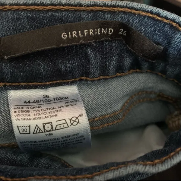 Banana Republic Girlfriend Classic Blue Jeans 26 - Image 8