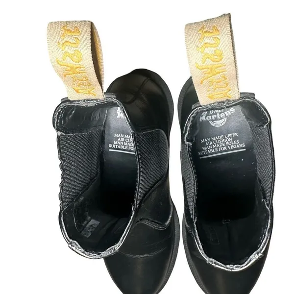 DR. MARTENS Black Vegan Flora Chelsea Slip On Boots Women’s Size 5 - Image 8