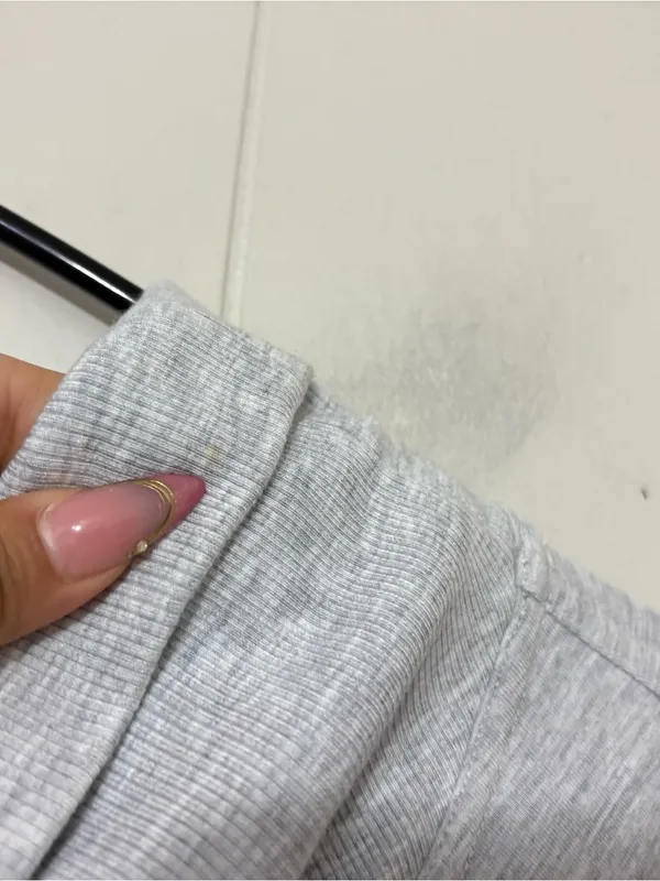 Lululemon High Lines Pullover Heathered Core Ultra Light Gray Size 10 Thumbholes - Image 9
