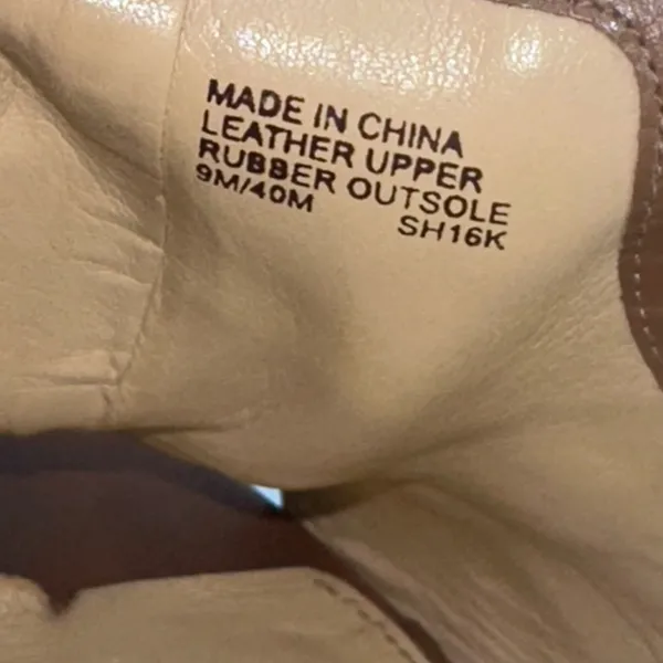 Michael Kors Brown Leather Slip On Open‎ Toe Heels Mules Slides Size 9M Gold - Image 9