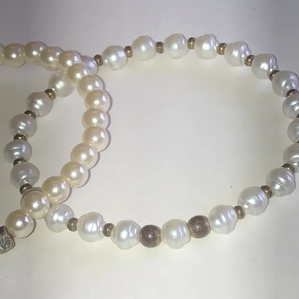 Faux Pearl and Rhinestone Stretch Bracelet Set - Image 5