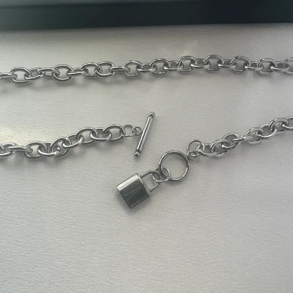 Lock Pendant Necklace for Men Women Streetwear Punk Hip Hop Unisex Style - Image 3
