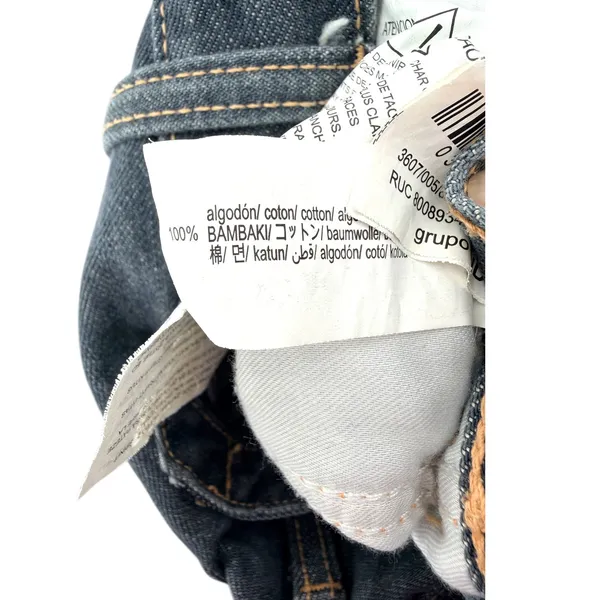 Zara Womens‎ High Rise Wide Leg Cinch Back Jeans Dark Wash Sz 6 Baggy Grunge - Image 7