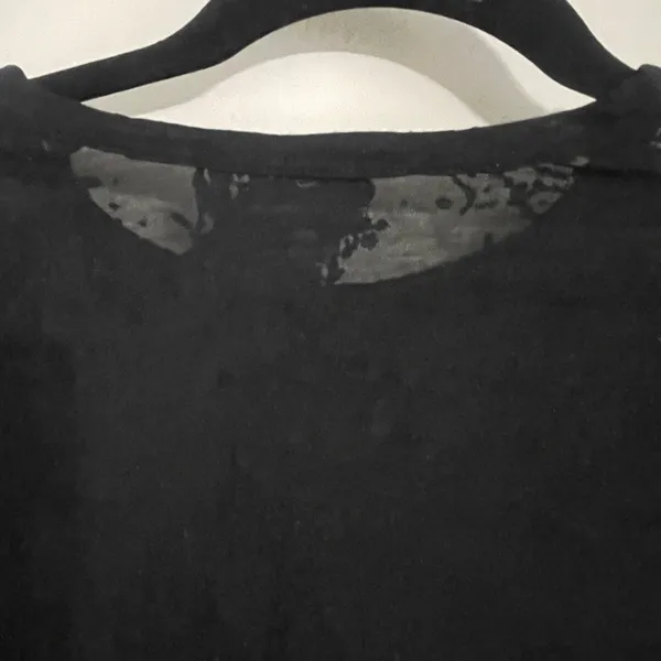 Nobo Y2K New York Graphic Burnout Tee Black Size S 2000’s Grunge Cyber Punk Alt - Image 6