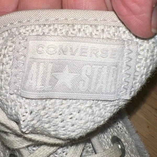 Converse Gray Knit Espadrille Platform Sneakers Women's‎ 8.5 - Image 8