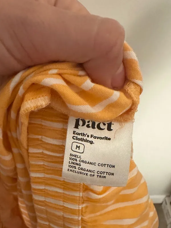 Pact striped maxi skirt yellow white medium - Image 4