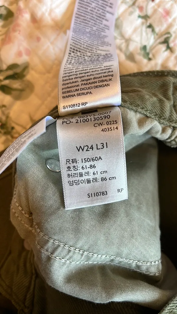 Levi’s Cinch Barrel Green Denim Jeans - Image 7