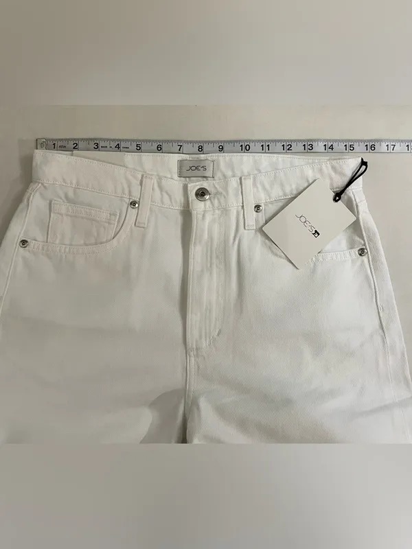 Joe's Jeans NWT The Ryan Low Slung Baggy White Wide-Leg Jeans Size 25 - Image 9