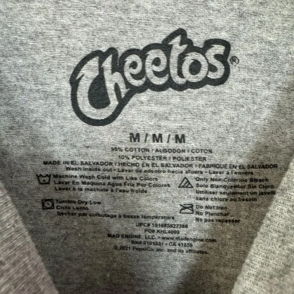 Cheetos Chester the Cheesy Cheetah Frito-Lays Promo Tee M - Image 4