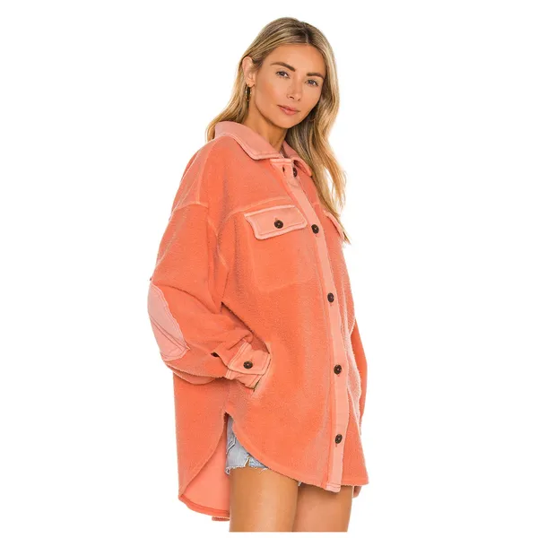 Free People We the Free Ruby Fleece Shirt Jacket Size Small - Image 2