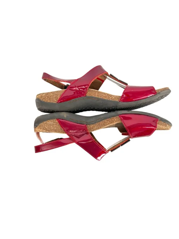 Dr. Andrew Weil Sonora Sandals Red Patent Leather Comfort Size 40 EU 9 US - Image 5