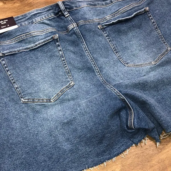 Ava & Viv size 26W denim high rise midi shorts - Image 4