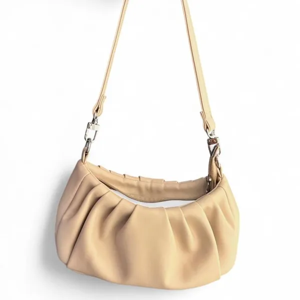 Source Unknown Unbranded Women's Tan and Cream Bag - Image 2