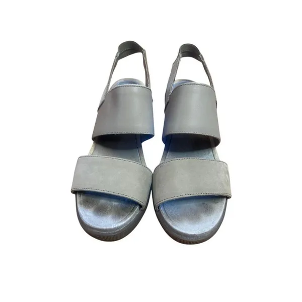Sorel Joanie II Slingback Wedge Sandal Grey 8.5 - Image 3