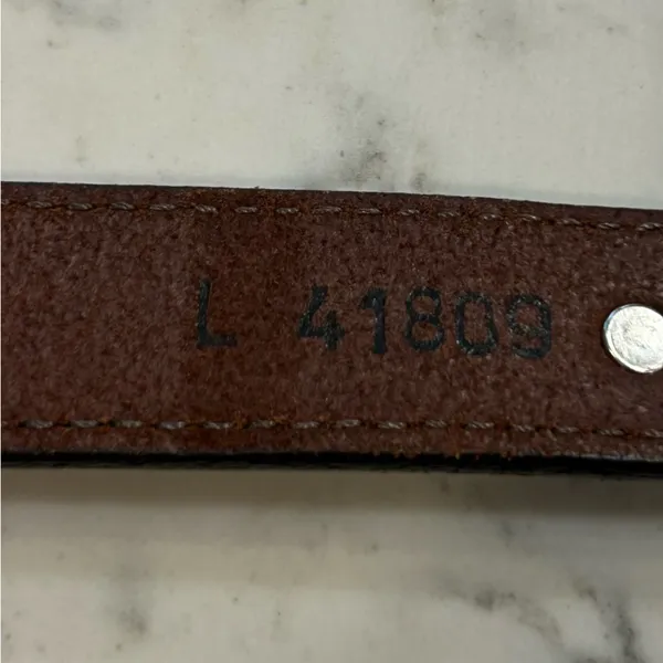 Brighton Brown Leather w/ Silver Detail Size Large‎ Woman’s Belt - Image 7